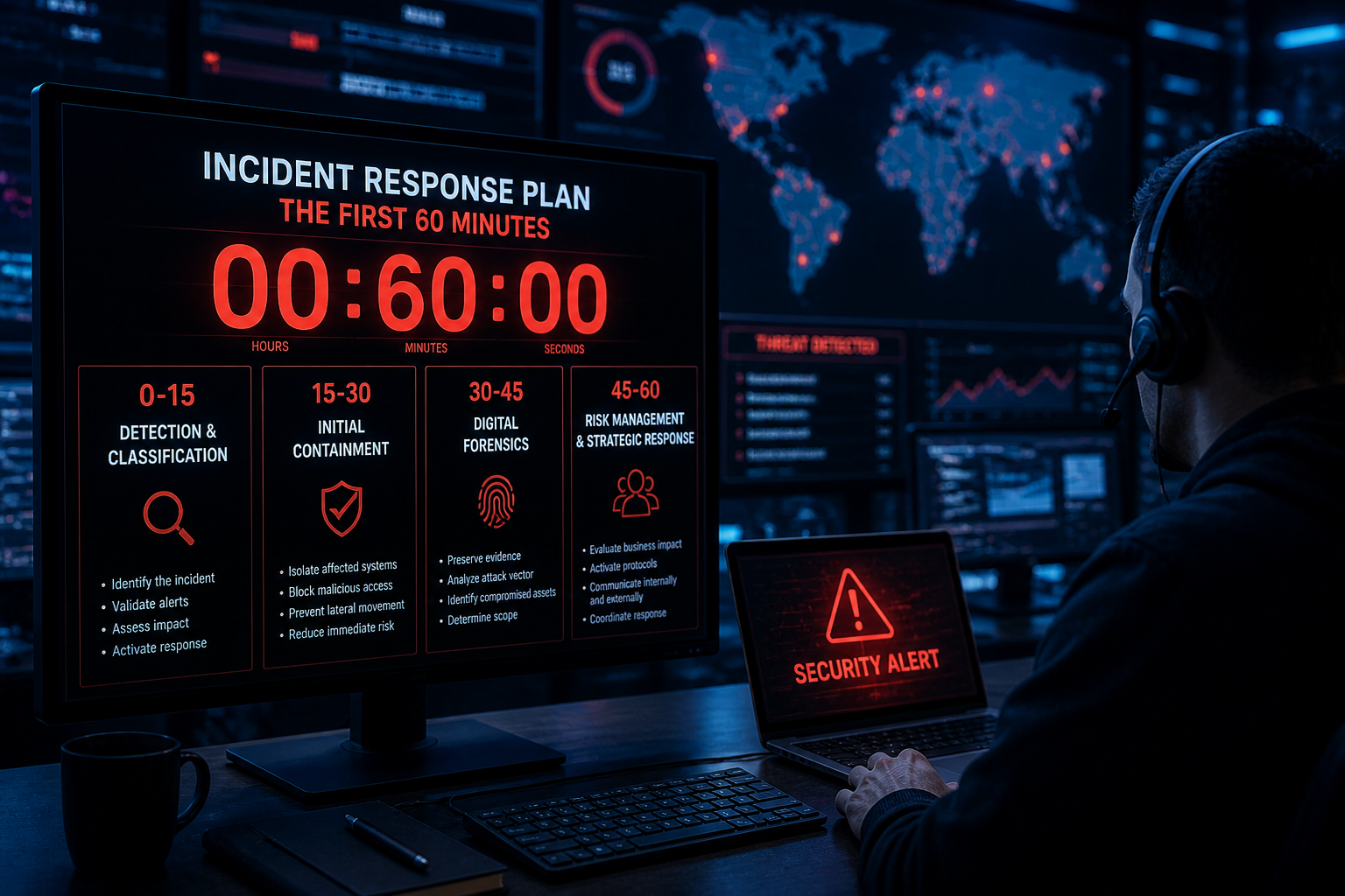 Incident Response Plan: The First 60 Minutes - HACKING MODE